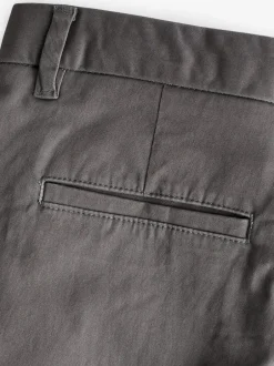 Next Grey Dark Slim Fit Stretch Chinos Trousers Best
