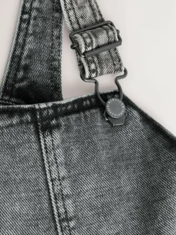 Next Denim Dungarees (3mths-7yrs) Grey New