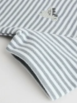 Next Grey Dinosaur Short Sleeve Baby Bodysuits 5 Pack Clearance