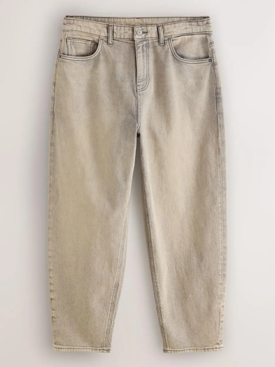 Next EDIT Barrel Fit Jeans Grey