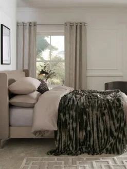 Next Weighted Blanket Grey Faux Fur Best
