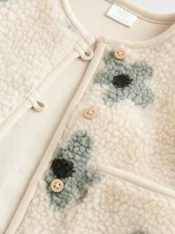 Next Baby Long Sleeve Top and Leggings with Gilet Set 3 Piece (0mths-2yrs) Grey Floral
