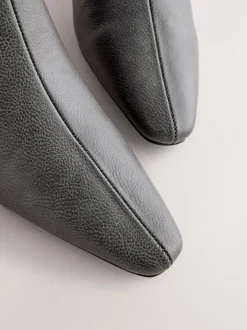 Next Forever Comfort® Chisel Toe Heeled Ankle Boots Grey Sale