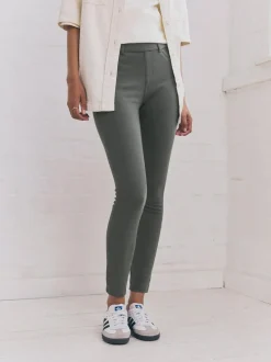 Next Grey Full Length Jersey Denim Leggings Outlet