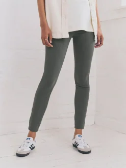 Next Grey Full Length Jersey Denim Leggings Outlet