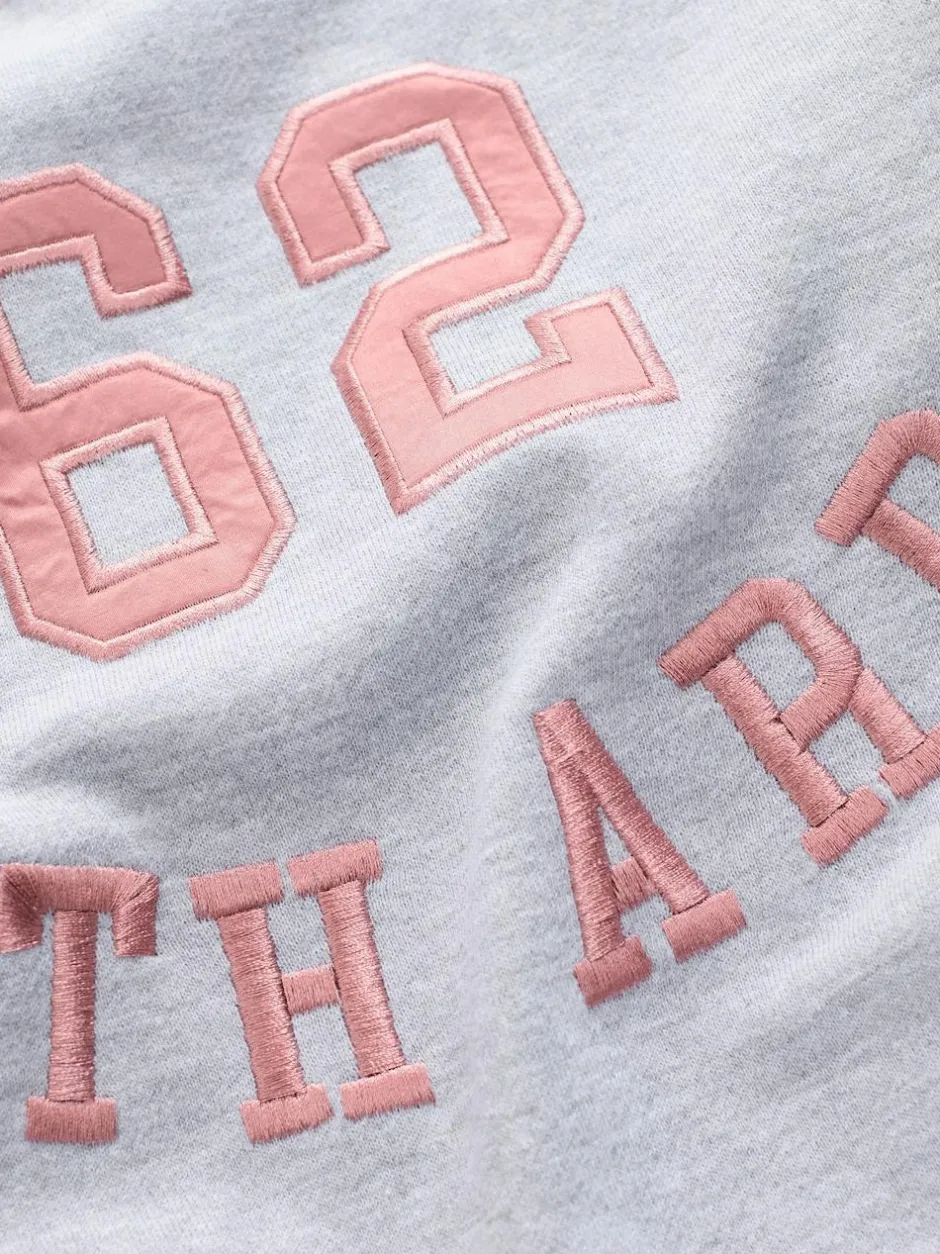 Next Grey Graphic Satin Applique 'Le Marais' City Longsleeve Crewneck Sweatshirt Sale