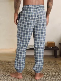 Next Motionflex Cosy Cuffed Pyjama Bottoms Grey Grindle Check Best