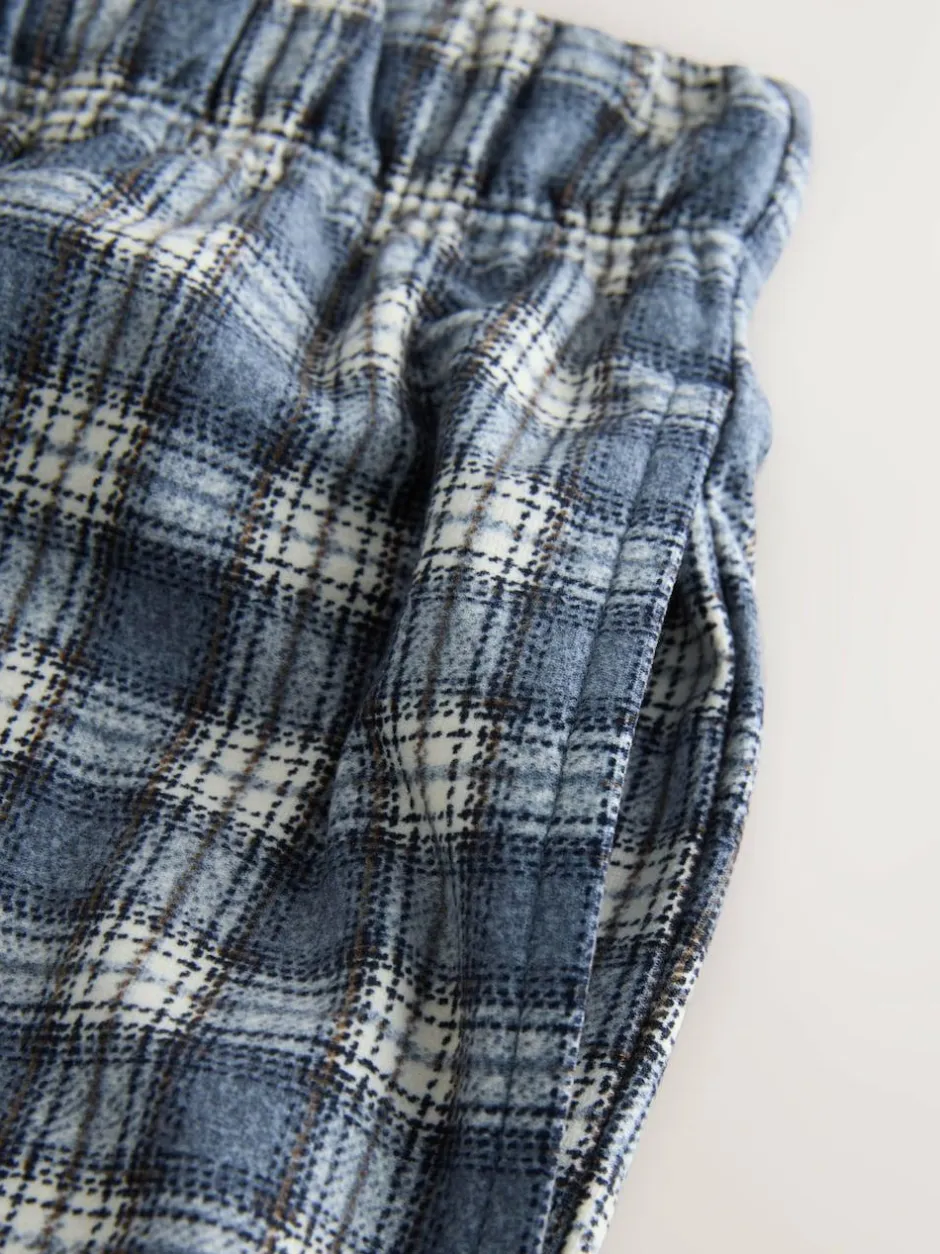Next Motionflex Cosy Cuffed Pyjama Bottoms Grey Grindle Check Best