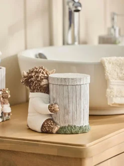 Next Grey Hamish the Highland Cow Spa Storage Jar Clearance