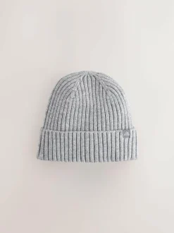 Next Grey Knitted Beanie Hat (1-16yrs) Online