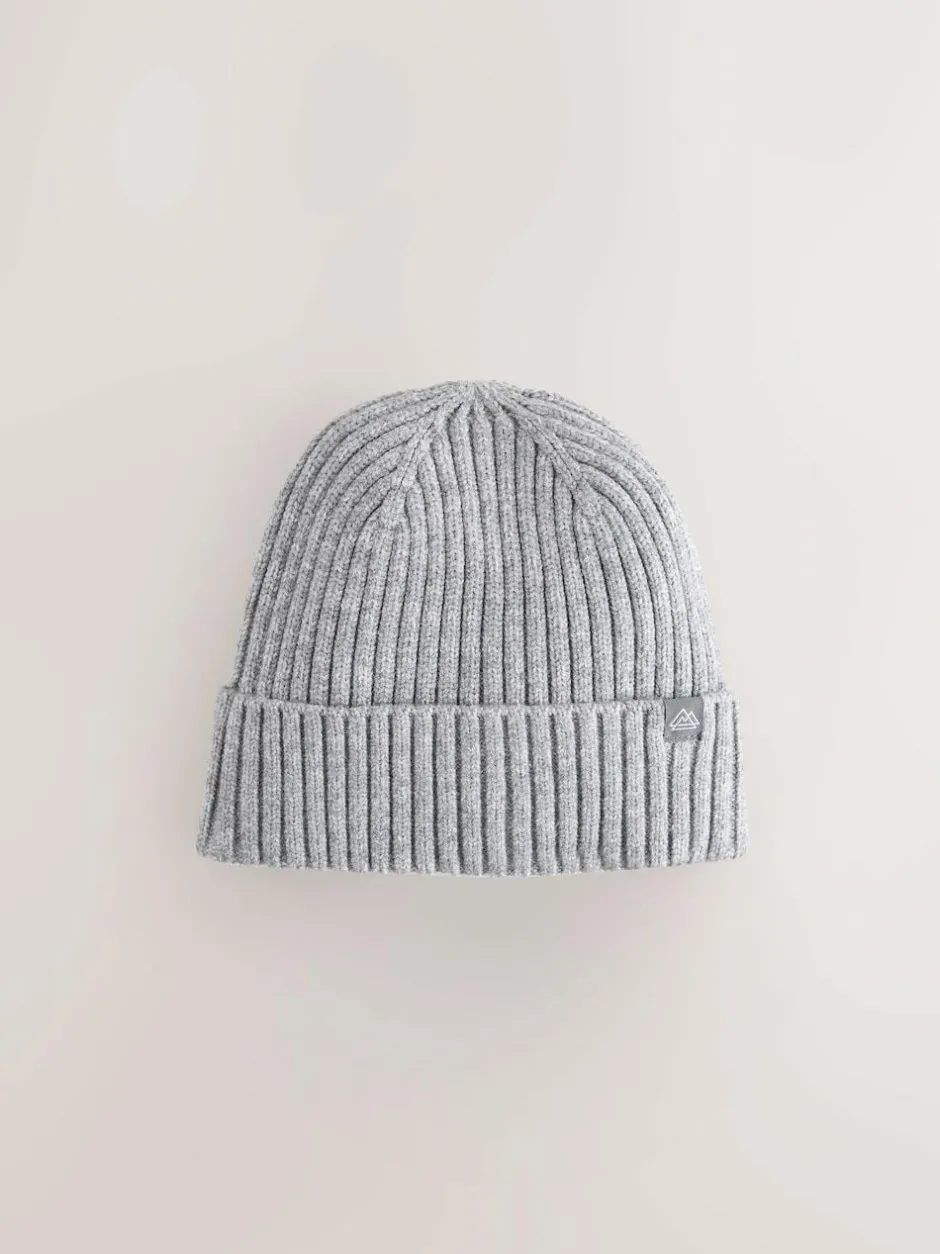Next Grey Knitted Beanie Hat (1-16yrs) Online