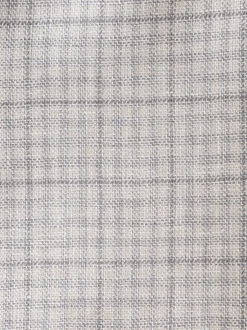 Next Grey Linen Blend Check Tailored Suit Jacket Sale