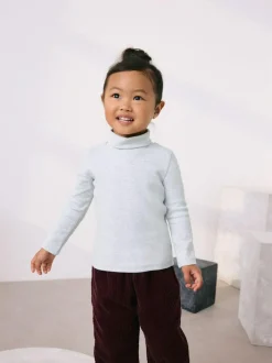 Next Grey Long Sleeve Roll Neck Top (3mths-7yrs) Discount