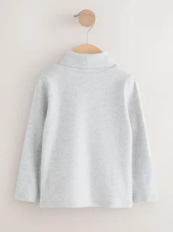 Next Grey Long Sleeve Roll Neck Top (3mths-7yrs) Discount