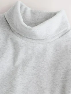 Next Grey Long Sleeve Roll Neck Top (3mths-7yrs) Discount