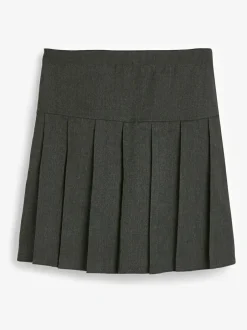 Next Grey Longer Length Regular Waist 2 Pack Pleated School Skirts (3-16yrs) Outlet