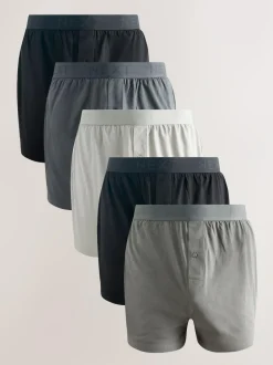 Next Loose Boxers 5 Pack Grey Sale
