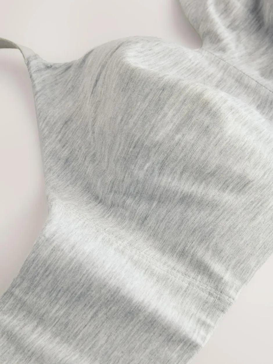 Next DD+ Non Pad Non Wire Ultimate Comfort Bra Grey Marl Hot