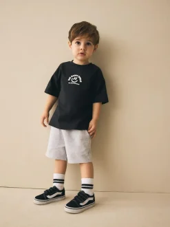 Next Grey Marl Jersey Shorts (3mths-7yrs) New