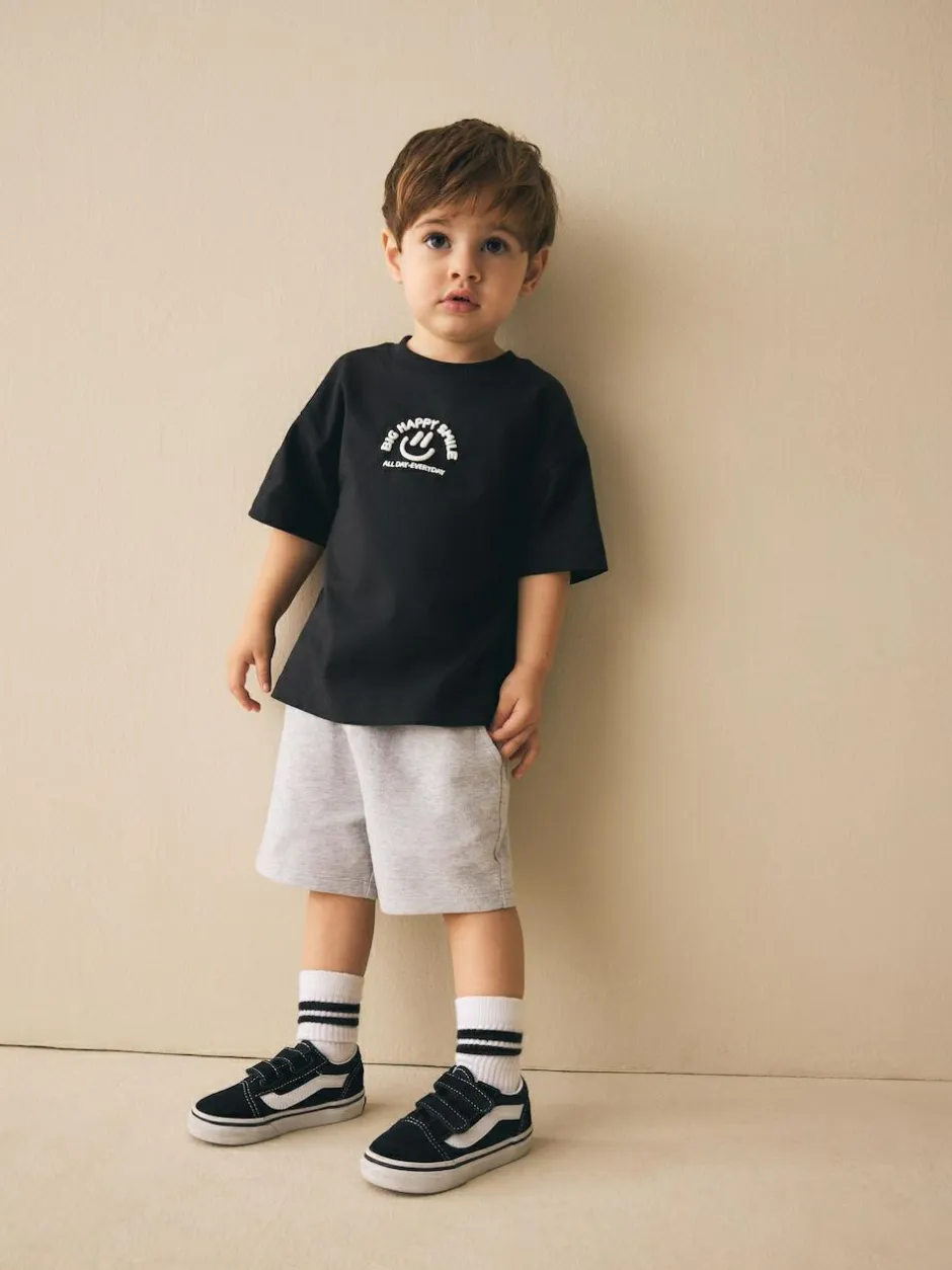 Next Grey Marl Jersey Shorts (3mths-7yrs) New