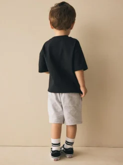 Next Grey Marl Jersey Shorts (3mths-7yrs) New