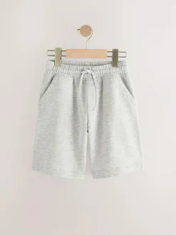 Next Loose Fit Basic Shorts (3-16yrs) Grey Marl Sale