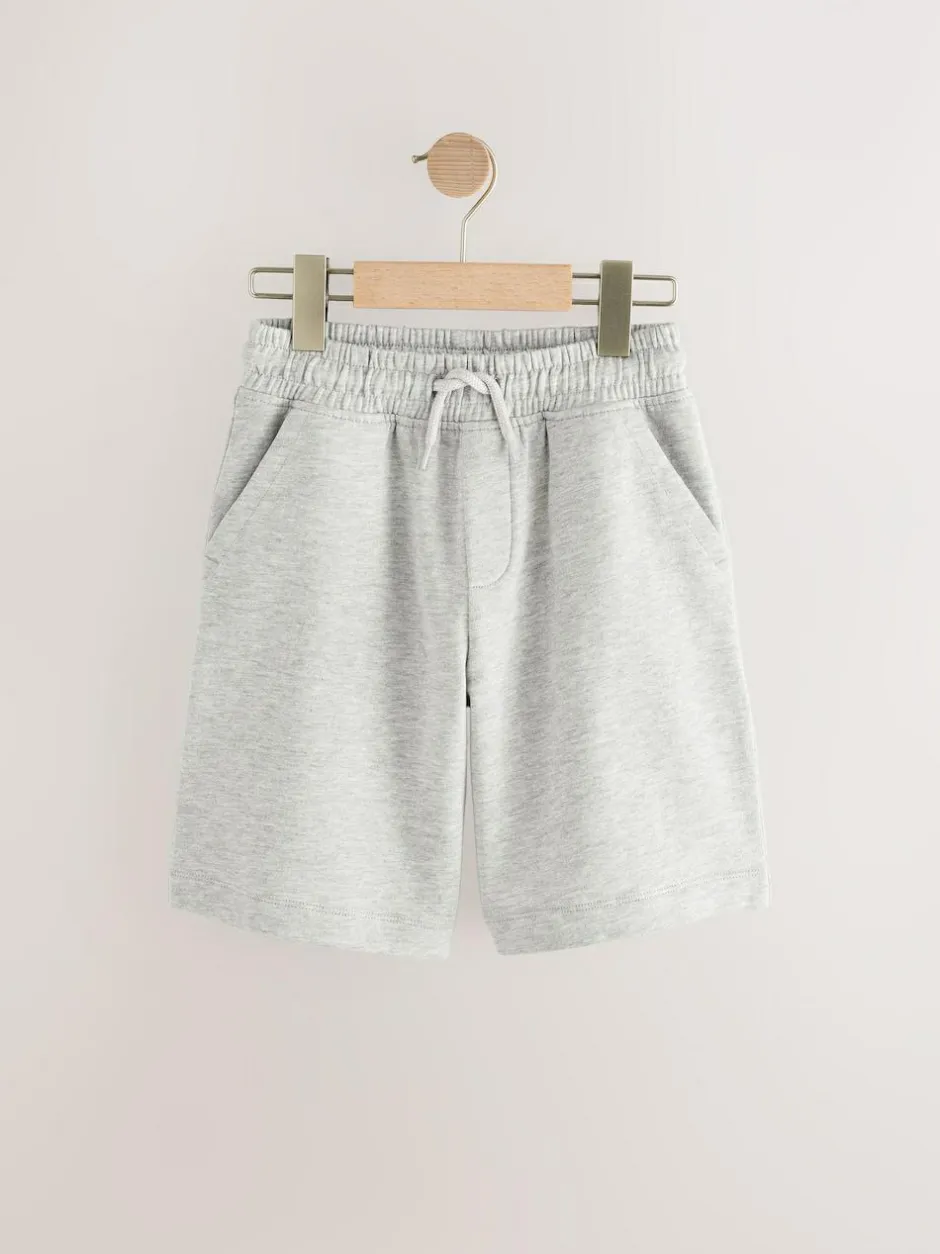 Next Loose Fit Basic Shorts (3-16yrs) Grey Marl Sale