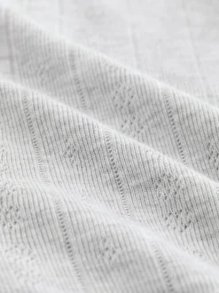 Next Thermal Maximum Warmth Cosy Pointelle Leggings Grey Marl Sale
