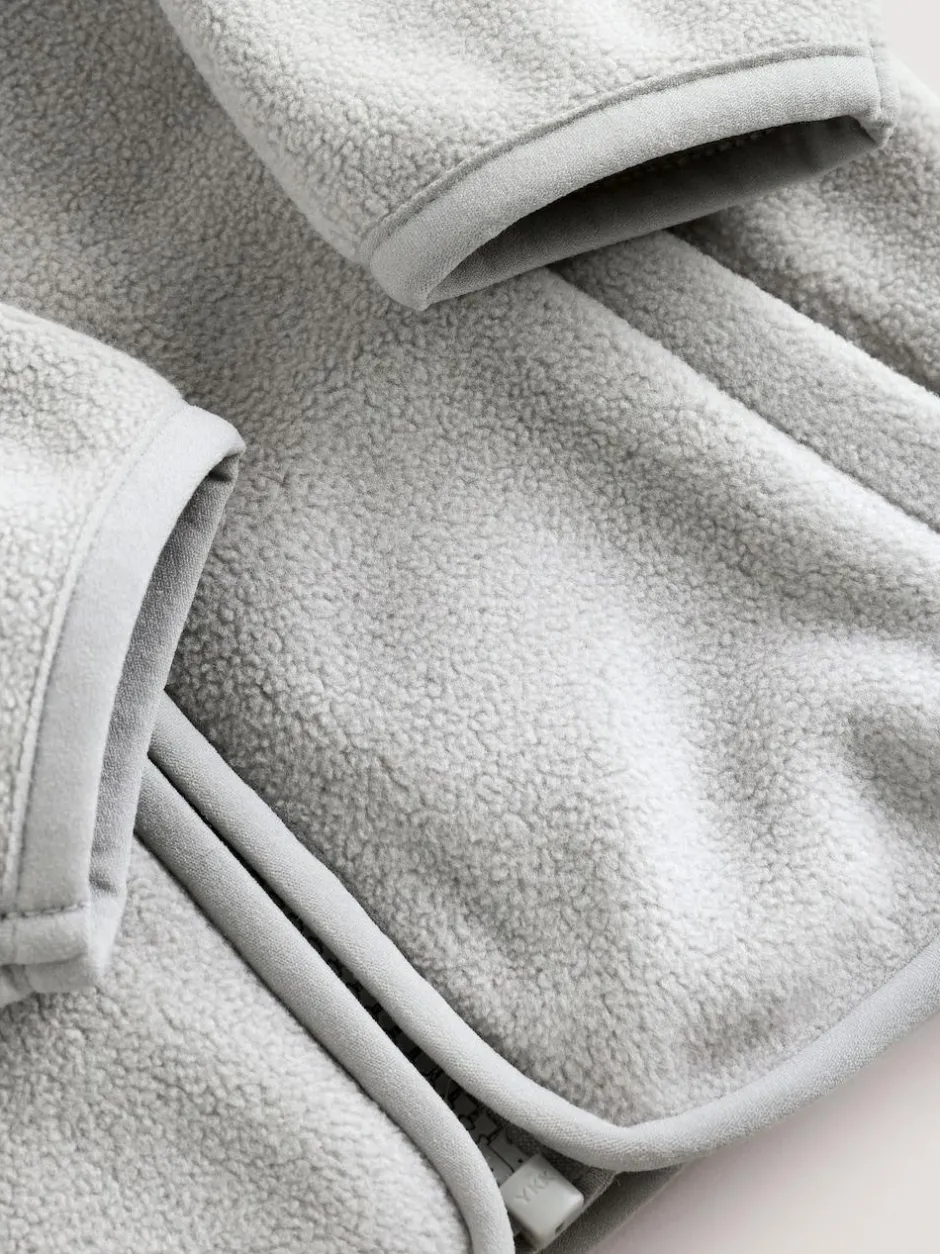 Next Micro Fleece Baby Zip Jacket (0mths-2yrs) Grey New