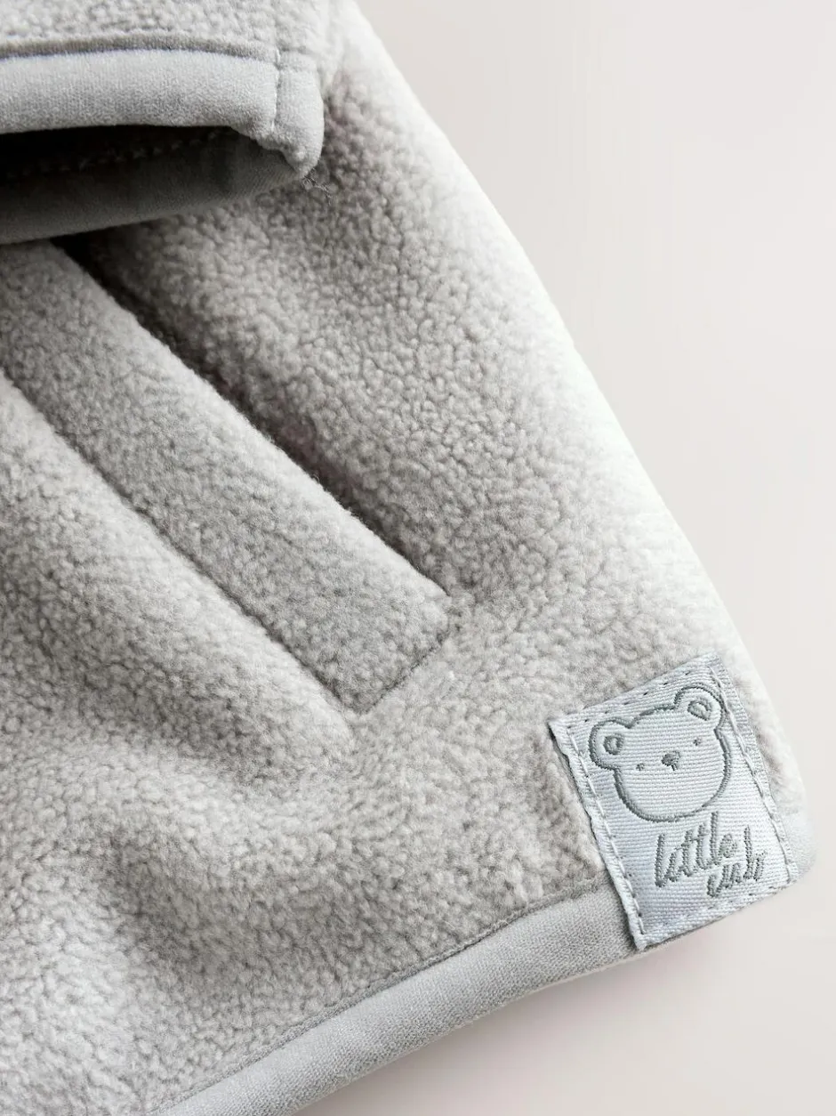 Next Micro Fleece Baby Zip Jacket (0mths-2yrs) Grey New