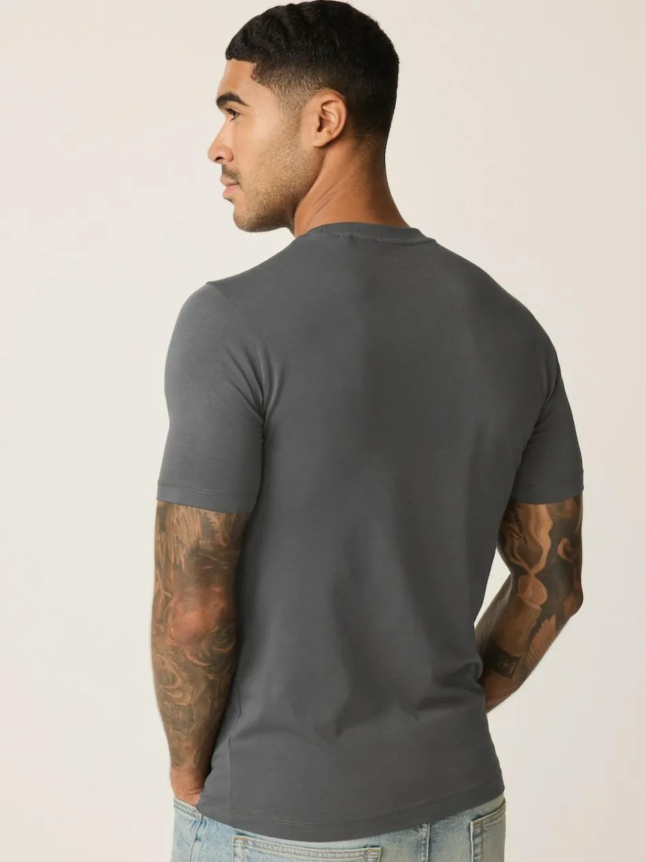 Next Muscle Fit Essential Crew Neck T-Shirt Grey Online