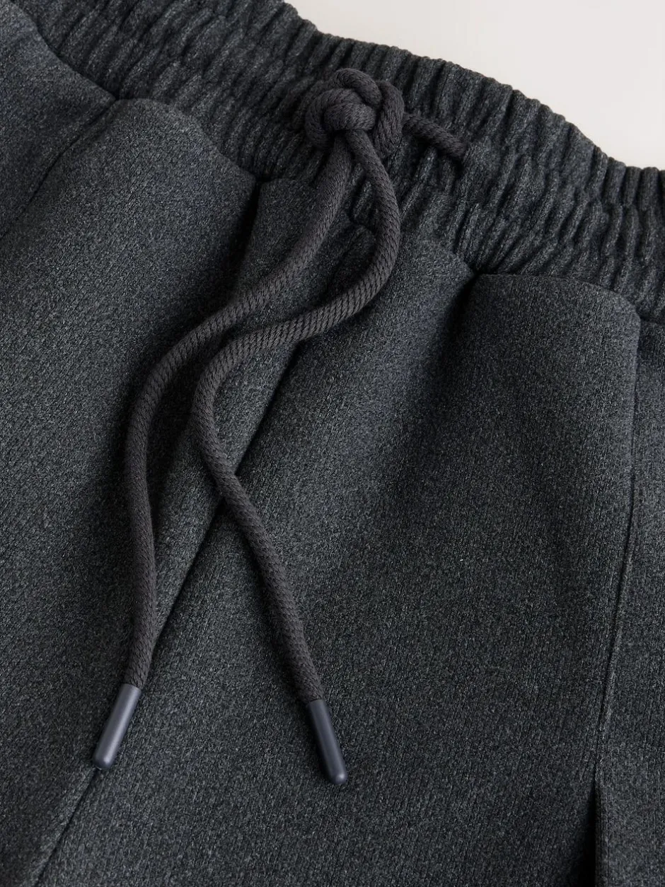 Next N.Premium Wide Leg Joggers Grey Clearance
