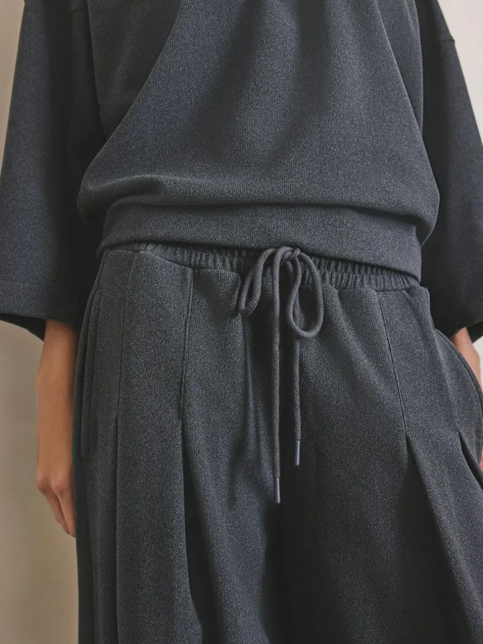 Next N.Premium Wide Leg Joggers Grey Clearance