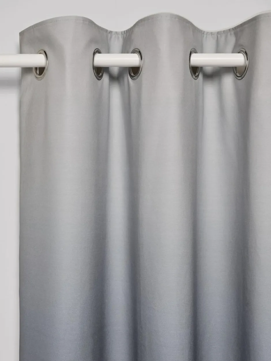 Next Eyelet Blackout Curtains Grey Ombre Outlet