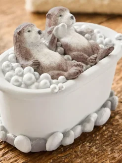 Next Grey Otters Bathroom Ornament Online