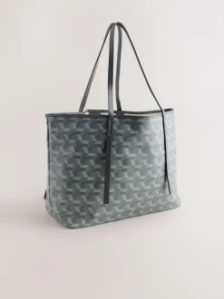 Next Grey Printed Shoulder Bag Online