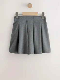 Next Pull on Jersey Stretch Pleated School Skirt (3-17yrs) Grey Outlet