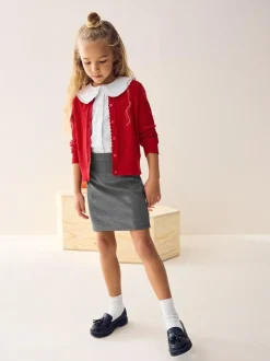 Next Pull-On Jersey Stretch School Pencil Skirt (3-18yrs) Grey Sale