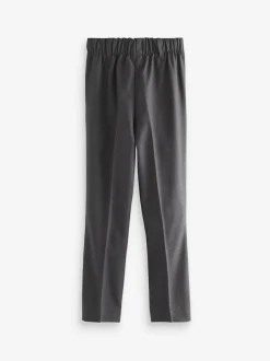 Next Pull-On Waist Plain Front School Trousers (3-17yrs) Grey