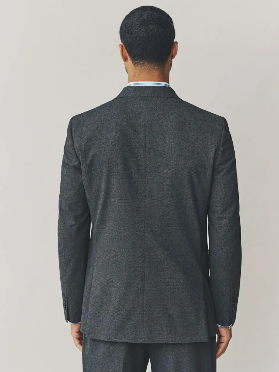 Next Grey Regular Fit Texture Motionflex Stretch Suit Jacket Best