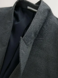 Next Grey Regular Fit Texture Motionflex Stretch Suit Jacket Best