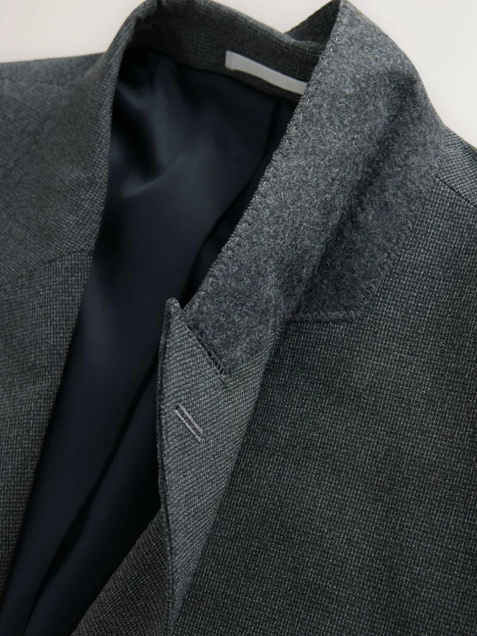 Next Grey Regular Fit Texture Motionflex Stretch Suit Jacket Best