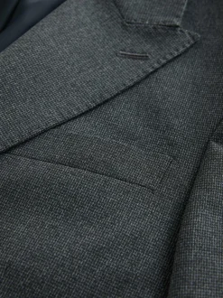 Next Grey Regular Fit Texture Motionflex Stretch Suit Jacket Best