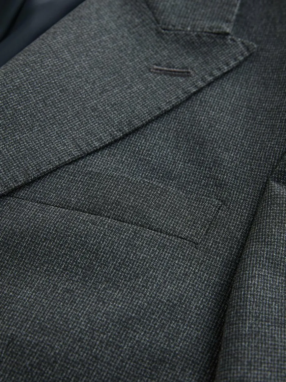Next Grey Regular Fit Texture Motionflex Stretch Suit Jacket Best