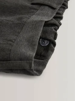 Next Regular Leg Pull On Waist School Trousers 2 Pack (3-17yrs) Grey Sale