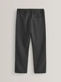 Next Regular Leg Pull On Waist School Trousers 5 Pack (3-17yrs) Grey Clearance