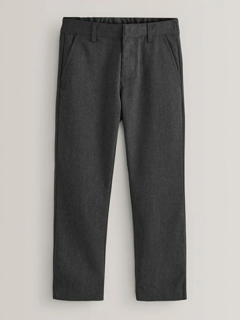 Next Regular Leg School Trousers 2 Pack (3-17yrs) Grey Discount