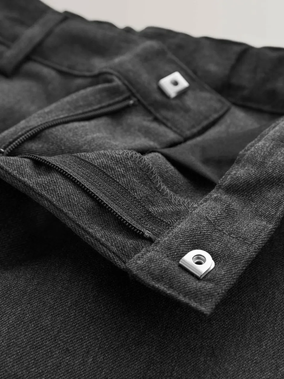 Next Regular Leg School Trousers 2 Pack (3-17yrs) Grey Discount