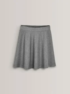 Next Regular Length Pull-On Jersey Stretch School Skater Skirt (3-17yrs) Grey Best