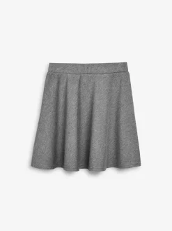 Next Regular Length Pull-On Jersey Stretch School Skater Skirt (3-17yrs) Grey Best